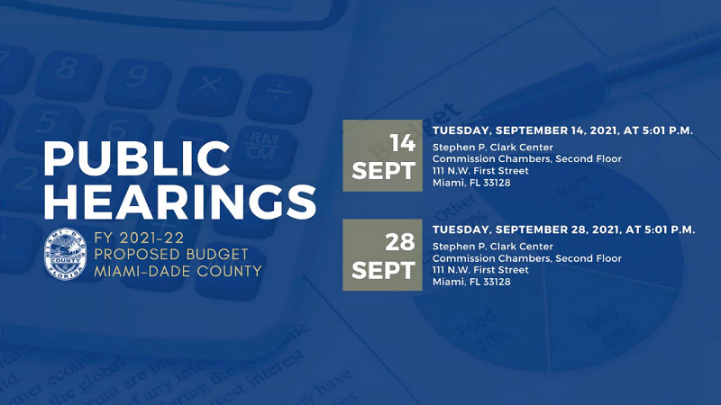 FY 2021-22 Proposed Budget hearings
